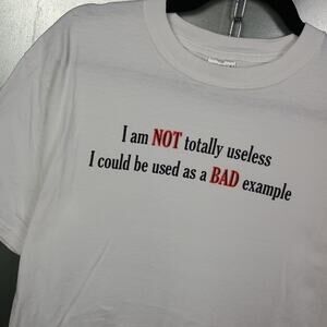 Used Bad Example Vintage Y2K Funny Kinky BDSM Shirt Medium Sexy Humor Useless